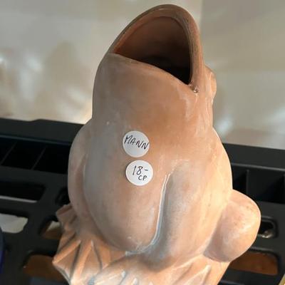 Sale Photo Thumbnail #294: Mann pottery frog. $18