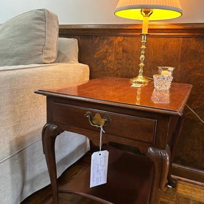 Sale Photo Thumbnail #93: Hickory Chair James River Plantation one drawer side table. $250 