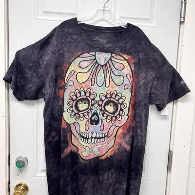 The Mountain Colorful Skull T-Shirt Size 2XL AAA3272 all over graphics