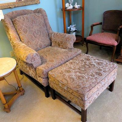 Sale Photo Thumbnail #43: Jessica Charles chair & ottoman