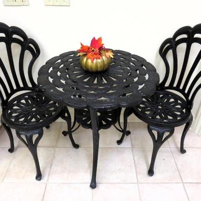 Sale Photo Thumbnail #405: Cast iron bistro set