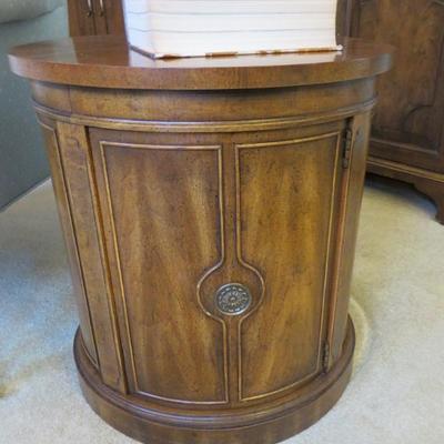Sale Photo Thumbnail #21: Drexel drum table cabinet