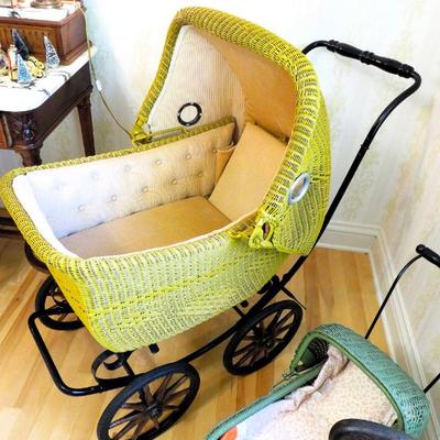 Sale Photo Thumbnail #380: Antique wicker carriages