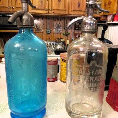 Sale Photo Thumbnail #172: Antique Wisconsin seltzer bottles