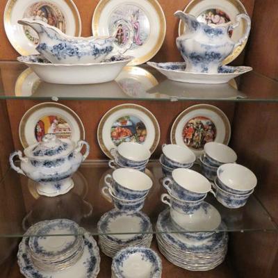 Sale Photo Thumbnail #202: John Maddock Beatrice Flow Blue China