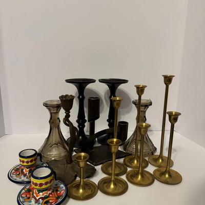 Collection of Vintage and Decorative Candle Holders
