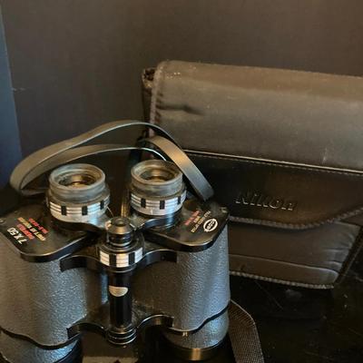 Vintage Nikon 7x50 Binoculars with Case – Wide Angle