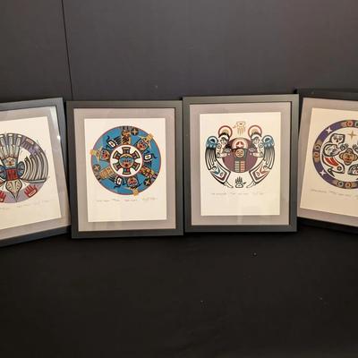 Set of 4 Gary Houston Limited Edition Signed Framed Prints
