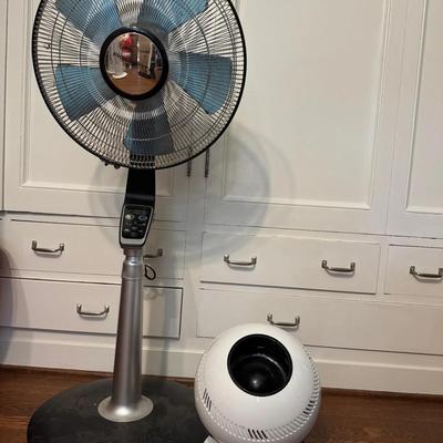 Pedestal Fan & PureFlow Table Fan – Set of Two