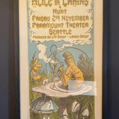 Alice in Chains Concert Poster – 2006 Gary Houston Signed & Numbered (Framed)