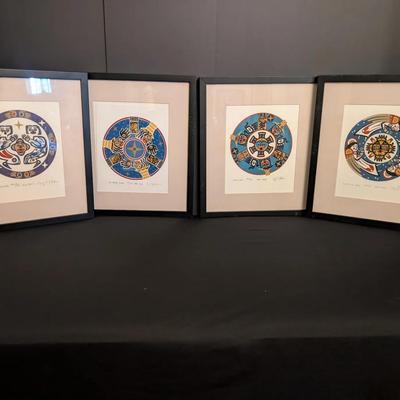 Set of 4 Framed Limited Edition Signed Prints by Gary Houston