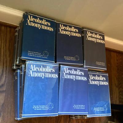 Lot of 24 – Alcoholics Anonymous “Big Book” (Third Edition, Hardcover, Assorted Jackets)