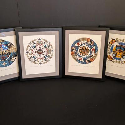 Set of 4 Gary Houston Signed & Numbered Limited Edition Framed Prints