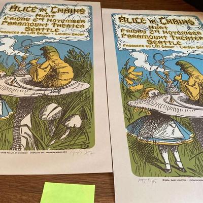 Alice in Chains 2006 Seattle Paramount Theatre Concert Poster – Signed, Gary Houston Artwork