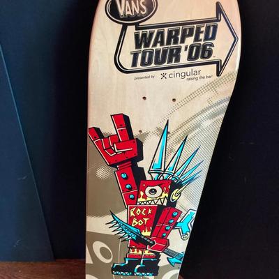 Vans Warped Tour ’06 Skateboard Deck – Limited Edition Rock Bot Graphic