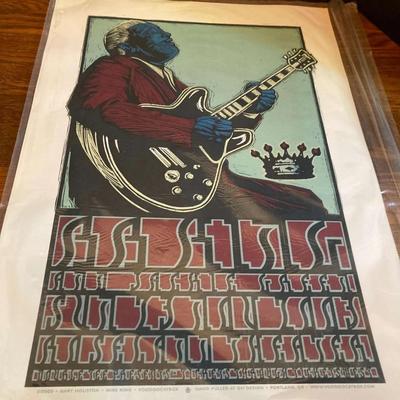 2003 B.B. King Hand-Pulled Silkscreen Concert Poster by Gary Houston & Mike King (Voodoo Catbox)