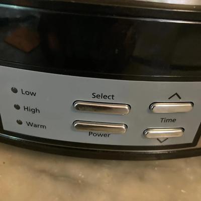 Crock-Pot Slow Cooker – Stainless Steel with Black Lid