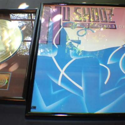 Nu Shooz “Poolside” Gold Sales Award & Signed Poster