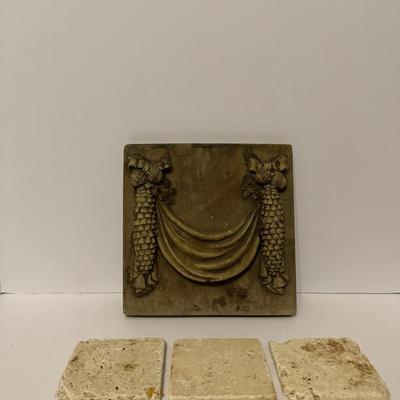 Decorative Stone Plaque and Tile Set