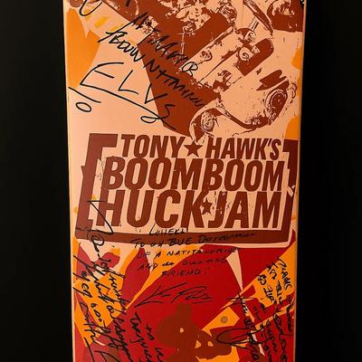 Tony Hawk’s Boom Boom HuckJam Skateboard Deck – Autographed Collectible