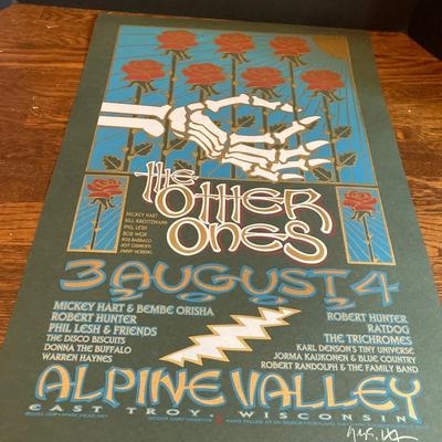 The Other Ones – Alpine Valley 2002 Concert Poster

Artist: Gary Houston (Voodoo Catbox)
Hand-pulled