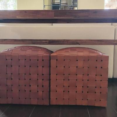 Ha116 modern wood decor sofa table ottoman