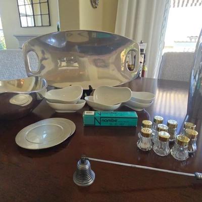 Ha182 number classic metal serving dishes