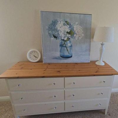 Ha138 mystic blue hydranga haze painting and dresser
