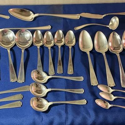 Gorham Etruscan Sterling Silver Flatware 53 Pieces 