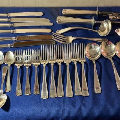 Lot #3 Gorham Etruscan Sterling Silver Flatware 50 Pieces 
