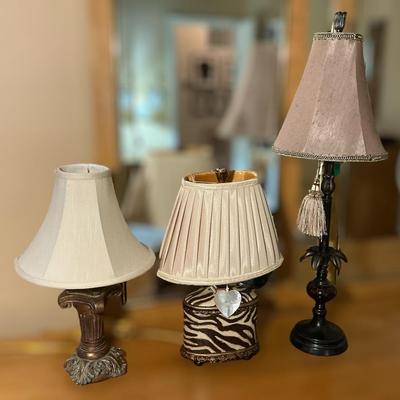 Trio of Table Lamps