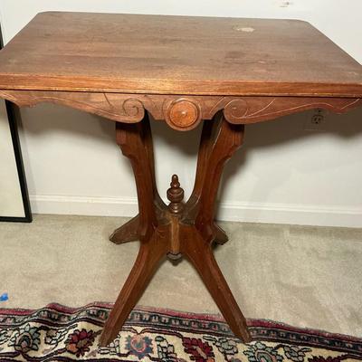 Eastlake Antique Pedestal Table