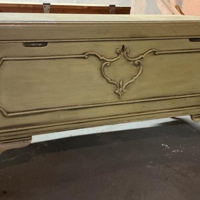 Green Painted Cedar Chest