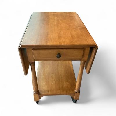 Sprague Carleton Drop Leaf Cart Table 