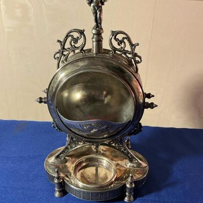 Antique Silver Plate Biscuit Server 