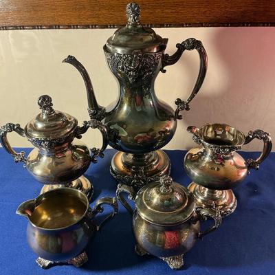 Rogers Victorian Rose Tea Set