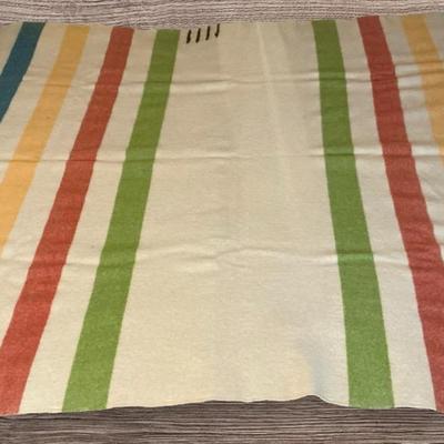 Hudson Bay 4 Point Vintage Four Stripe Wool Blanket (BR20)
