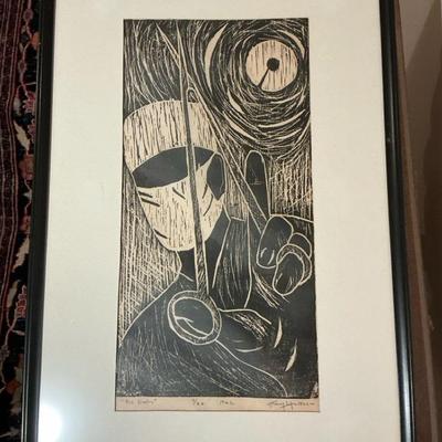 Mary Walker "The Doctor" Signed Numbered Woodblock Print
