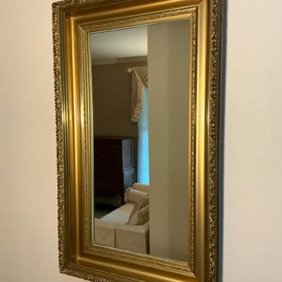 Gilded Wood Framed Mirror (17.5 x 30)