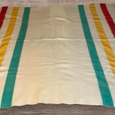 Vintage Three Stripe Wool Blanket (BR21)