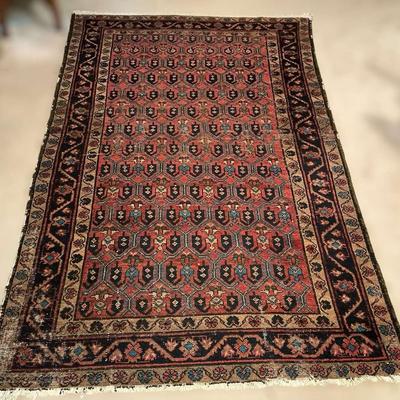 Fine Persian Hamedan Wool Pile Area Rug (44 x 71)