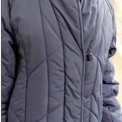 Vintage clothing beautiful blue 1980s quilted jacket