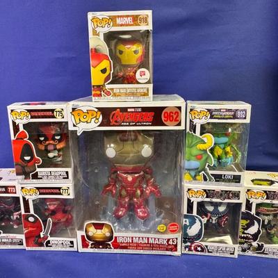 Funko pop marvel bobbleheads lot 1