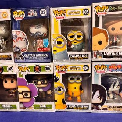 Funko pop pixar and dc bobblehead collection lot 5