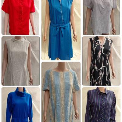 Vintage clothing retro bold and soft womens fashion lot