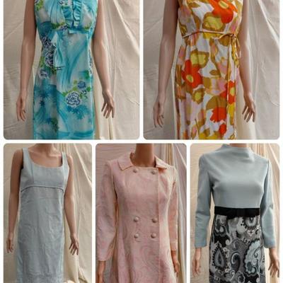Vintage clothing mod 60s womens fashion lot