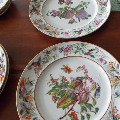 BEAUTIFUL HEREND ROTHCHILD HUNGARY FRUIT AND FLOWER PLATES