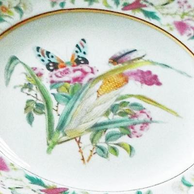 BEAUTIFUL HEREND ROTHCHILD HUNGARY FRUIT AND FLOWER PLATES