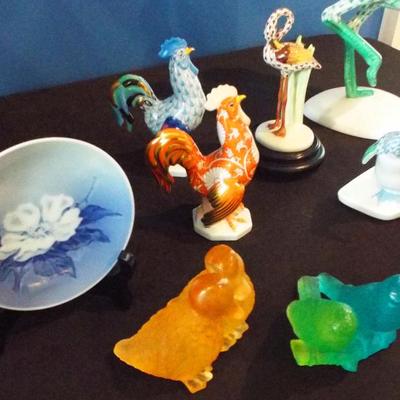 HEREND, DAUM NANCY AND ROYAL COPENHAGEN ITEMS