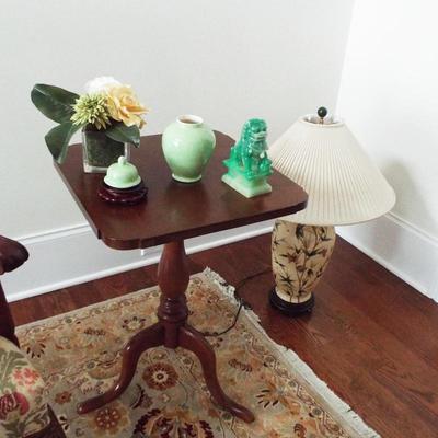SQUARE SIDE TRIPOD TABLE  - HI QUALITY HEKMAN, HICKORY CHAIR, LLOYD BUXTON, LINK TAYLOR AND SO MUCH MORE QUALITY MAHOGANY FURNITURE